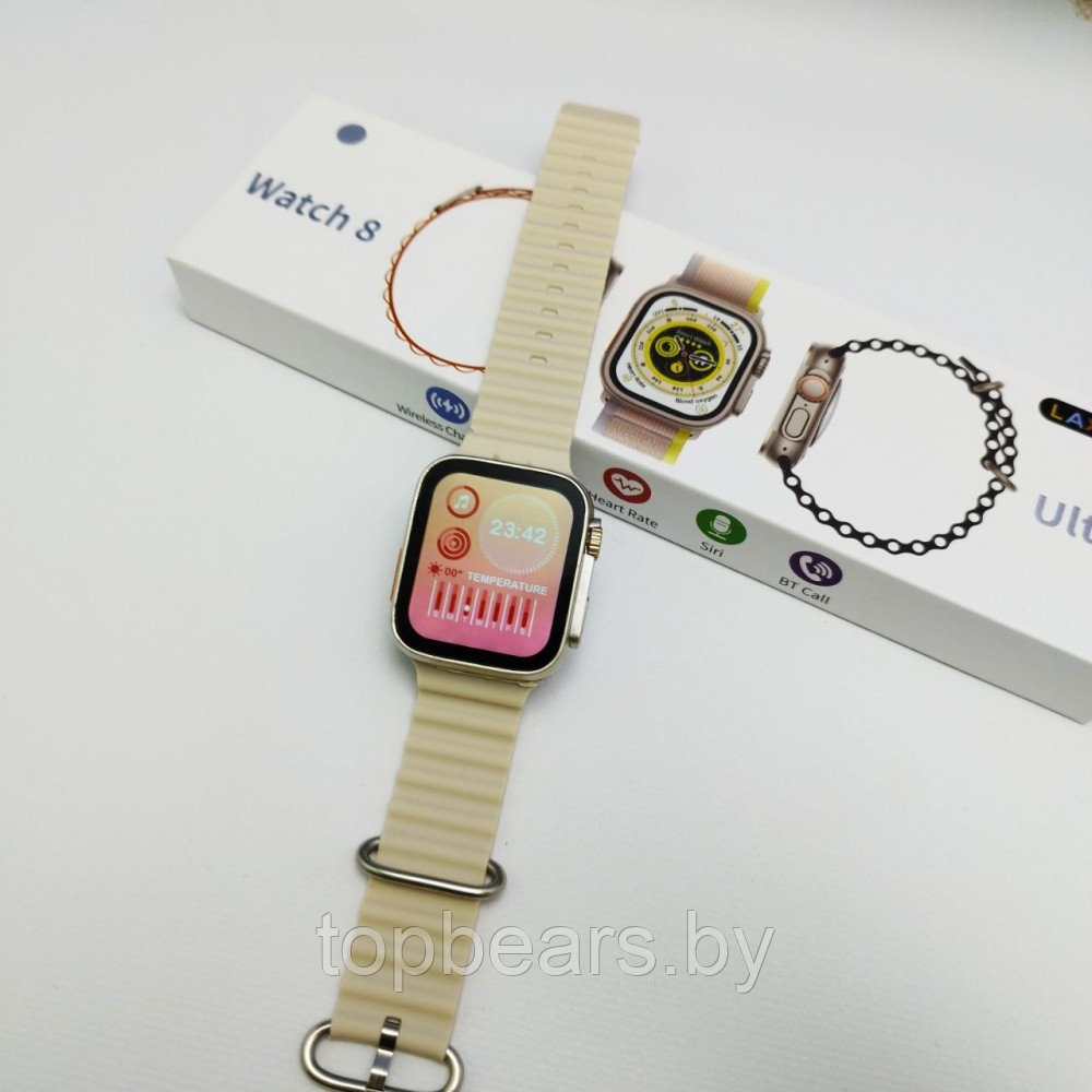 Умные смарт-часы Smart Watch 8 Ultra Желтый - фото 10 - id-p223573693
