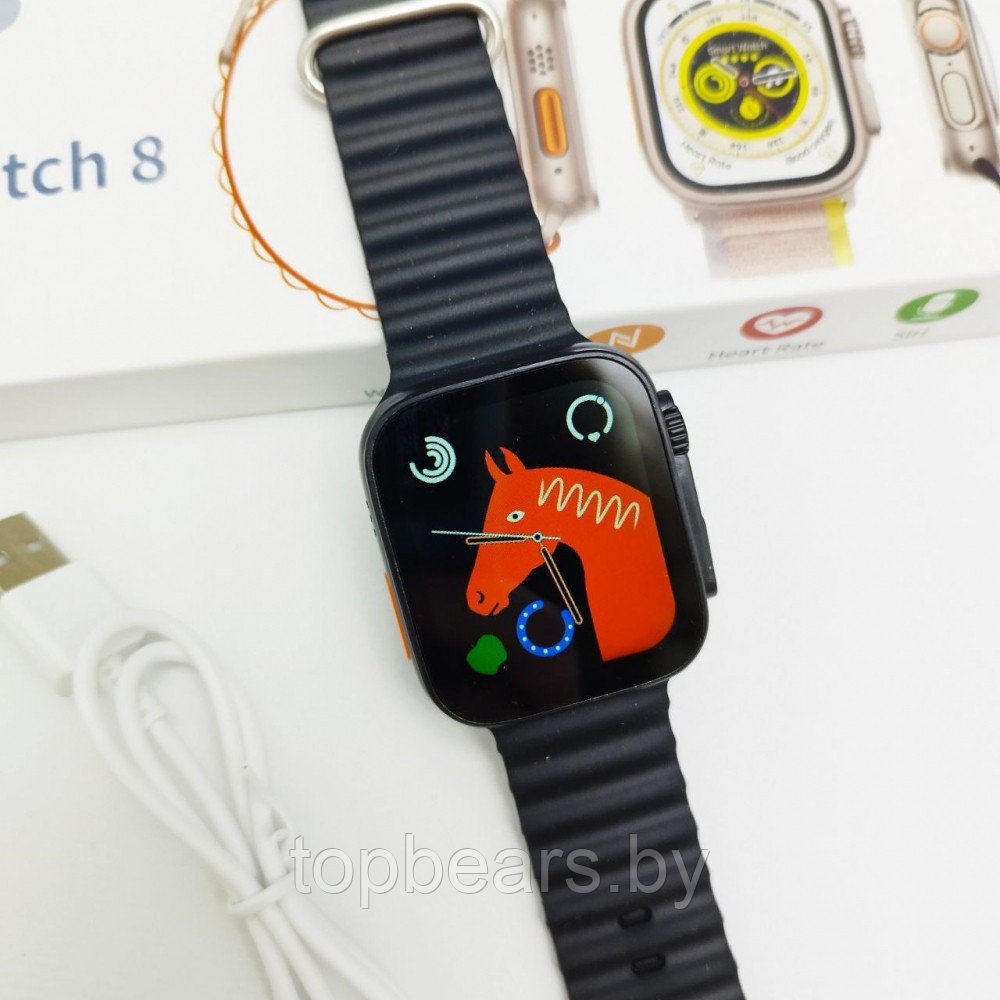 Умные смарт-часы Smart Watch 8 Ultra Черный - фото 9 - id-p223573694