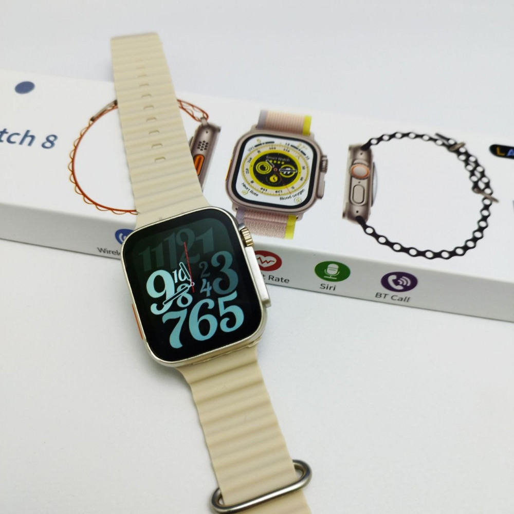 Умные смарт-часы Smart Watch 8 Ultra Желтый - фото 4 - id-p223575842