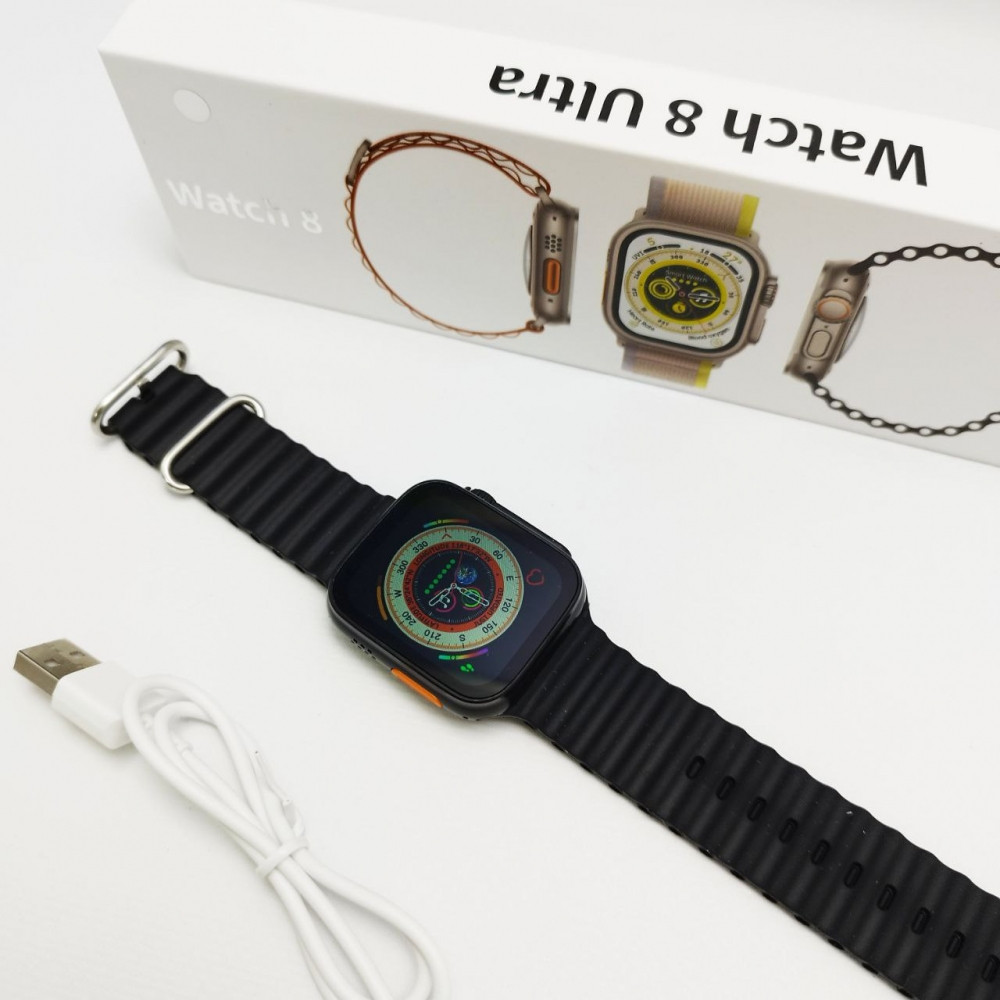 Умные смарт-часы Smart Watch 8 Ultra Черный - фото 8 - id-p223575843