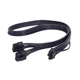 Кабель SILVERSTONE G56PP14EPS00020 2 x EPS 8 pin (PSU) to 12+4 pin (GPU) 12VHPWR PCIe Gen5 cable 2 x EPS 8 pin