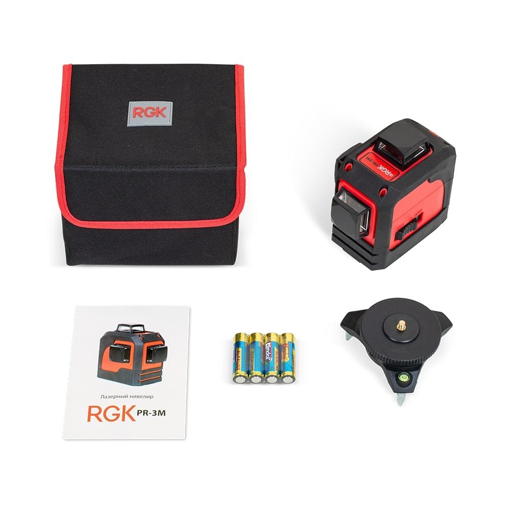 778817 Комплект: лазерный уровень RGK PR-3M + штанга-упор - фото 8 - id-p223581144
