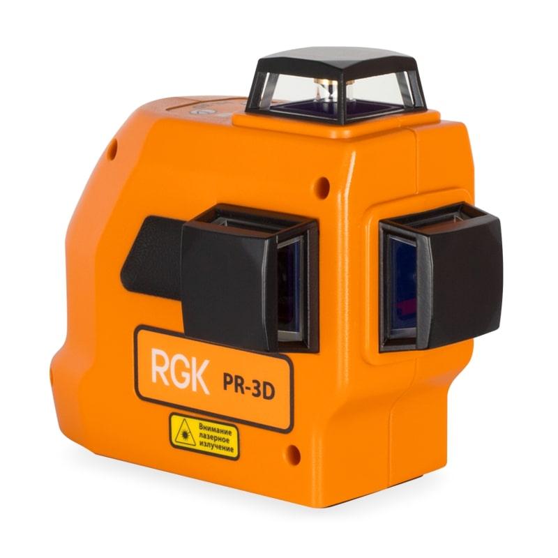 778756 Лазерный уровень RGK PR-3D + штанга-упор RGK CG-2 минимальная комплектация - фото 3 - id-p223581149