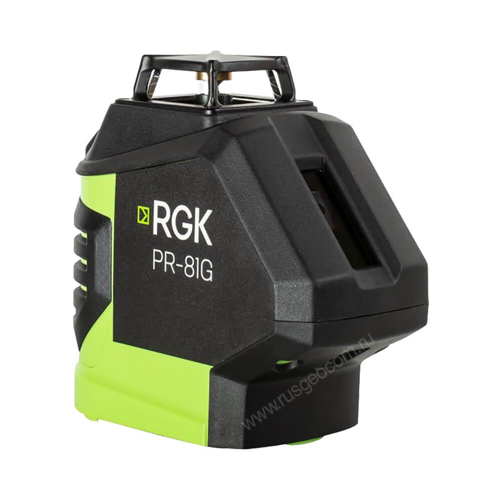 752947 Комплект: лазерный уровень RGK PR-81G + штатив RGK LET-150 кронштейн RGK K-7 - фото 2 - id-p223581171
