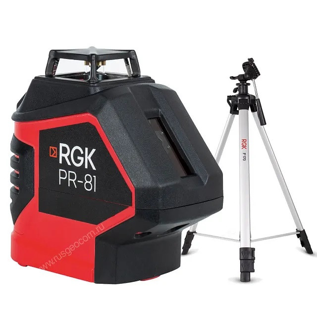 752909 Комплект: лазерный уровень RGK PR-81 + штатив RGK LET-170 - фото 1 - id-p223581178