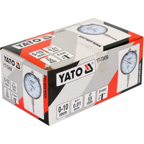 YT-72450 Индикатор измерительный часового типа 0-10мм "Yato" - фото 3 - id-p223581462