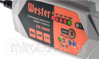 Зарядное устройство для аккумулятора Wester CD-2000 - фото 4 - id-p223581948