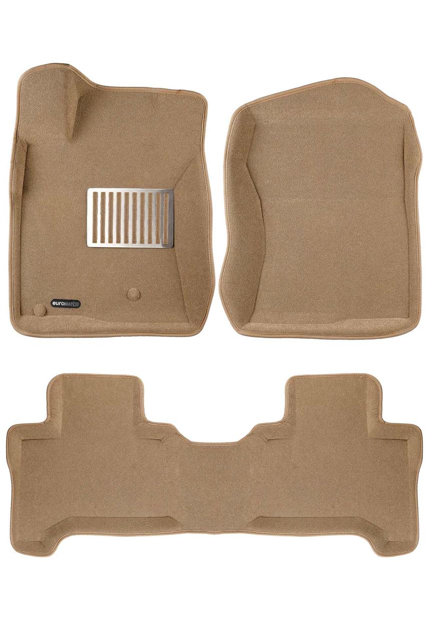Коврики салона Euromat3D LUX для TOYOTA LC Prado 120 (03-10) /LEXUS GX470 (98-08) (БЕЖ) (EM3D) C3 EM3D-005121T
