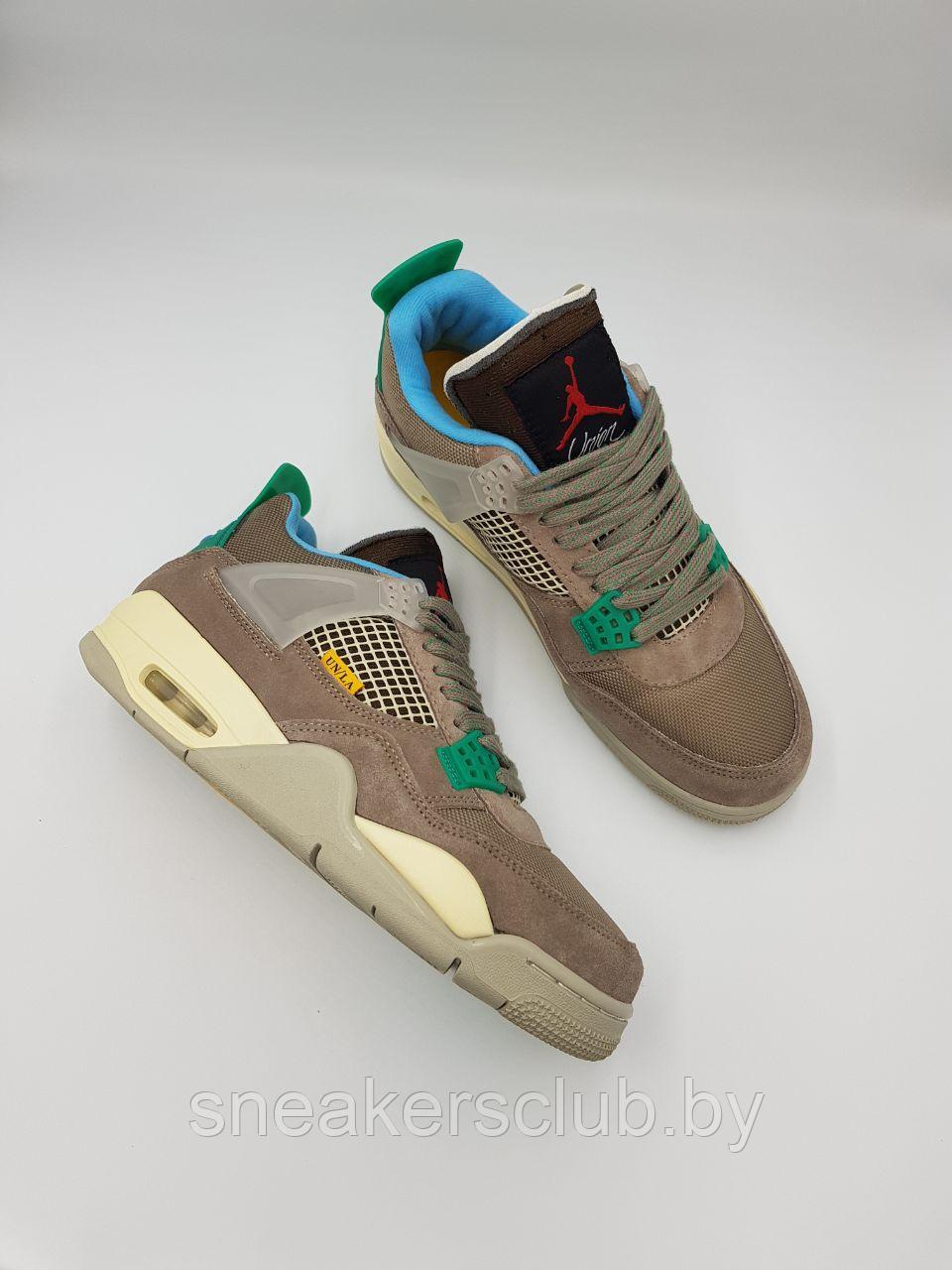 Кроссовки белые мужские Jordan 4 Retro SP 30th Anniversary Union Taupe / демисезонные / повседневные - фото 3 - id-p223588070