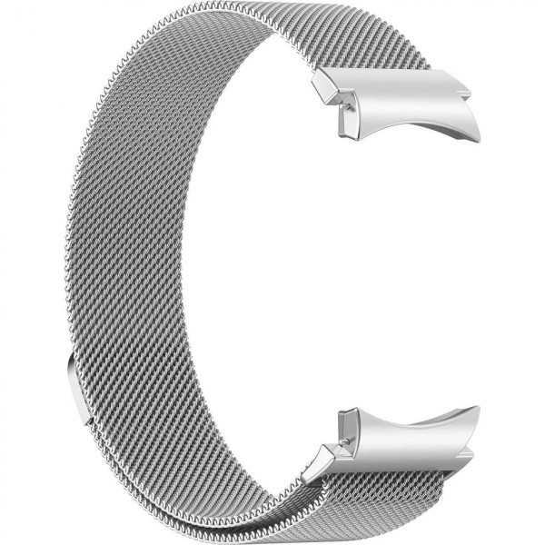 Металлический браслет Rumi Milanese loop для Galaxy Watch 4, 5, 6 Серебристый - фото 1 - id-p223589914