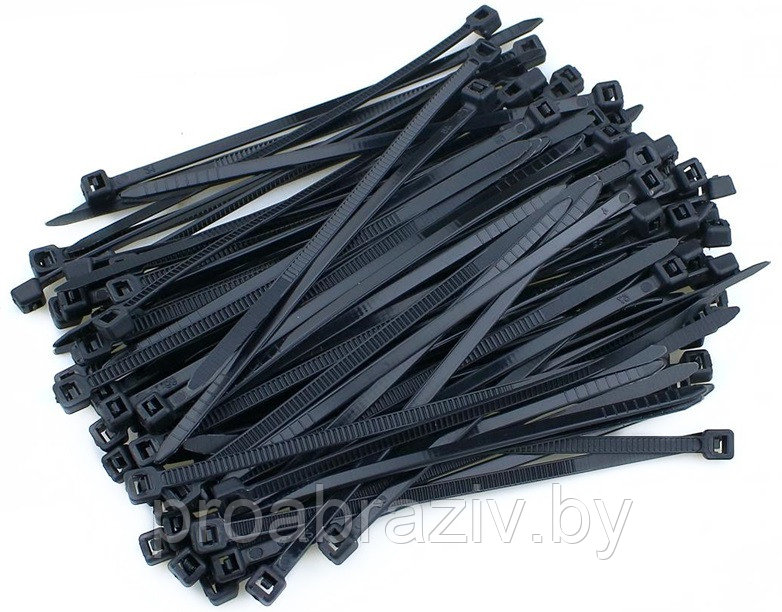 Стяжки нейлоновые чёрные 3х150 (компл. 100 шт.) - фото 1 - id-p223590035