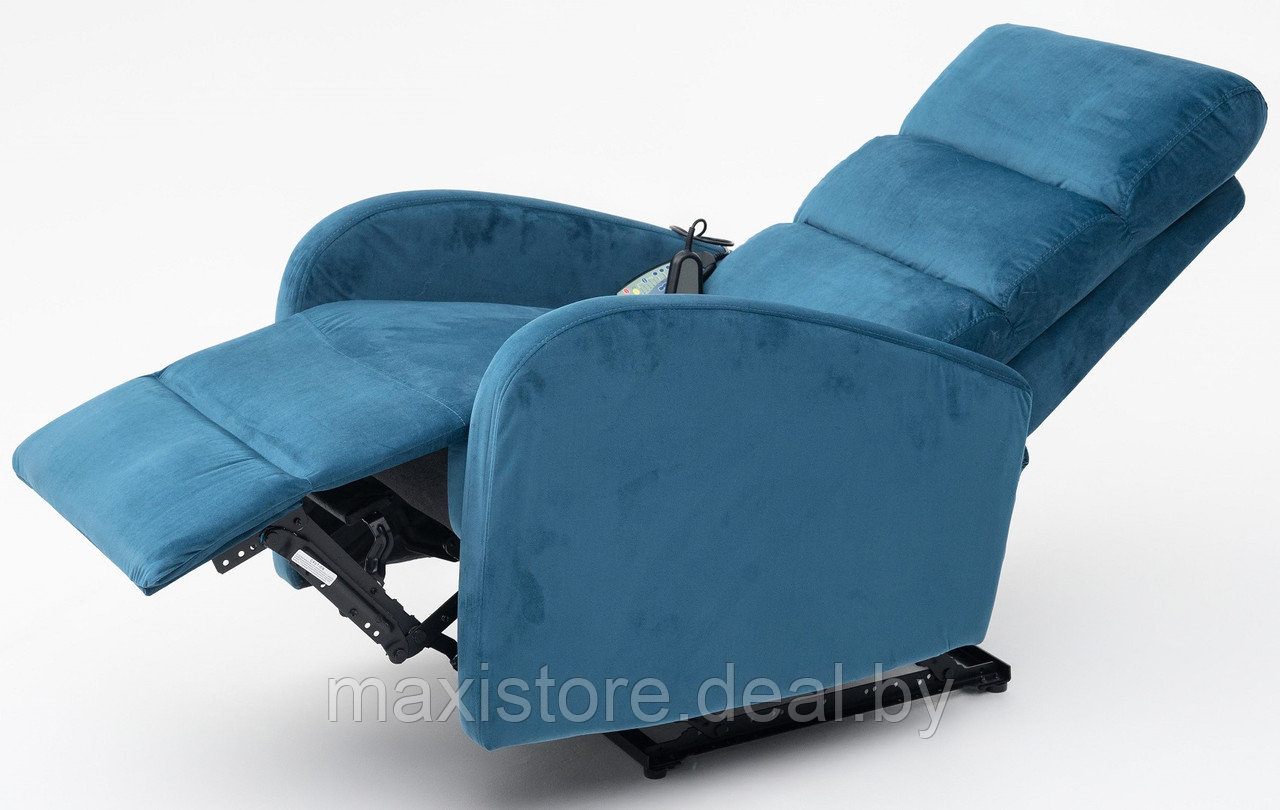 Кресло вибромассажное CALVIANO, модель 2165, синий велюр - фото 6 - id-p223590082