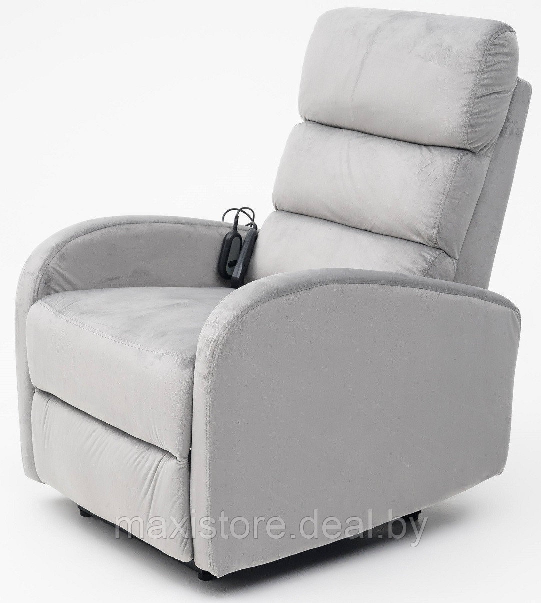 Кресло вибромассажное CALVIANO, модель 2165, серый велюр - фото 1 - id-p223590083