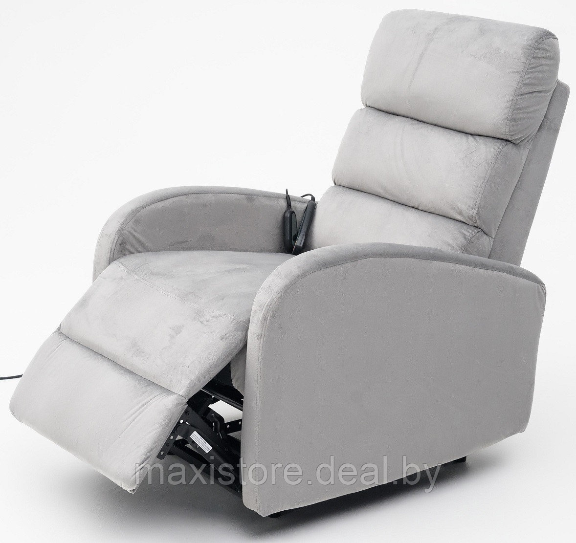 Кресло вибромассажное CALVIANO, модель 2165, серый велюр - фото 4 - id-p223590083