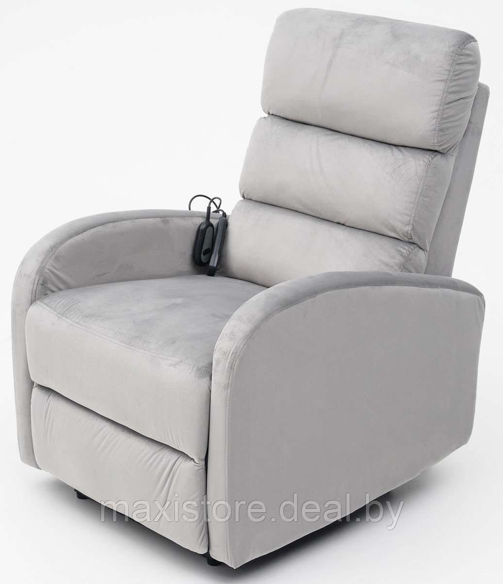 Кресло вибромассажное CALVIANO, модель 2165, серый велюр - фото 2 - id-p223590083