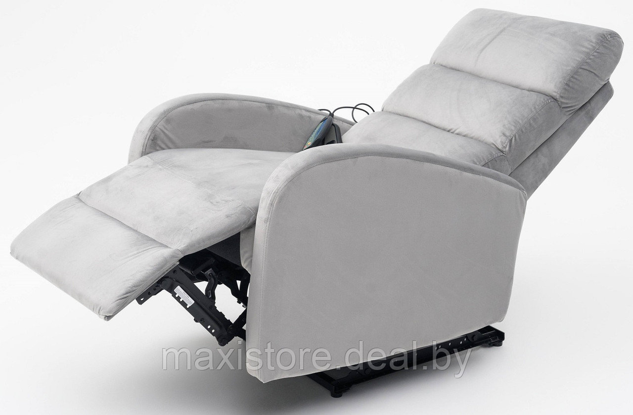 Кресло вибромассажное CALVIANO, модель 2165, серый велюр - фото 5 - id-p223590083