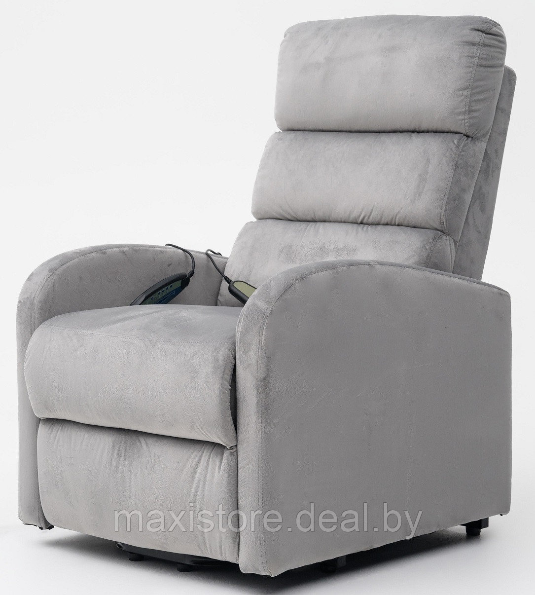 Кресло вибромассажное CALVIANO, модель 2166, серый велюр - фото 1 - id-p223590280