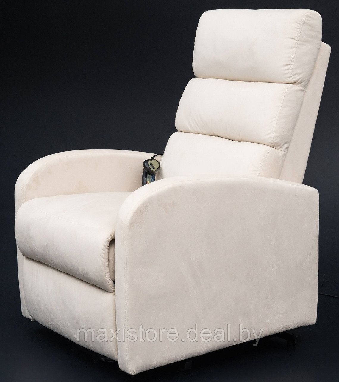 Кресло вибромассажное CALVIANO, модель 2166, бежевый велюр - фото 8 - id-p223590283