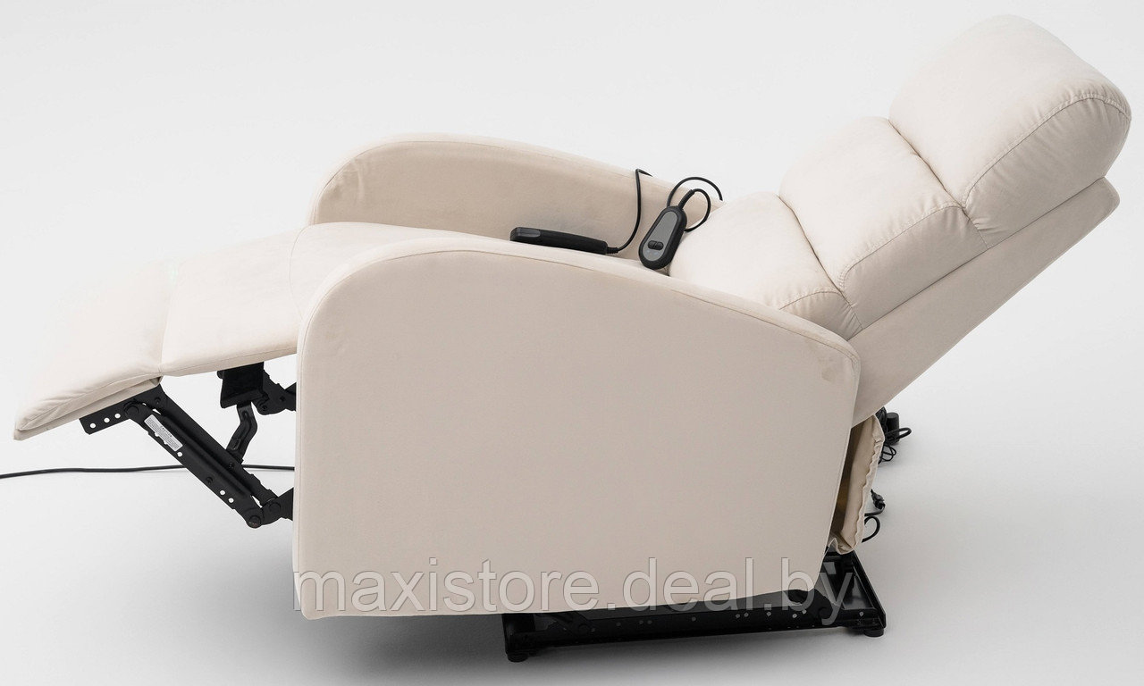 Кресло вибромассажное CALVIANO, модель 2166, бежевый велюр - фото 4 - id-p223590283