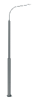 Опора металлическая консольная трубчатая ОМК-2