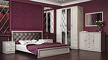 Шкаф для одежды трехдверный 06.56 Габриэлла (2 варианта цвета) фабрика Олмеко (возможен с зеркалами), фото 3