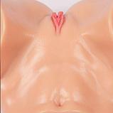Мастурбатор реалистичный Kokos Adel Vagina c двойным слоем, телесный, 34 см, фото 5