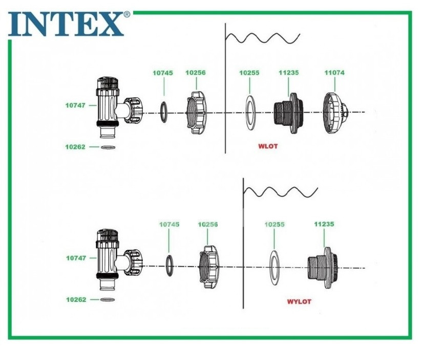 Гайка муфты Intex 10256 "STRAINER NUT" для сетчатого соединителя 38 мм - фото 4 - id-p223590753