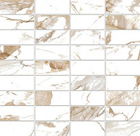 Мозаика на сетке Meissen Keramik Wild chic белый 30x30 A16678