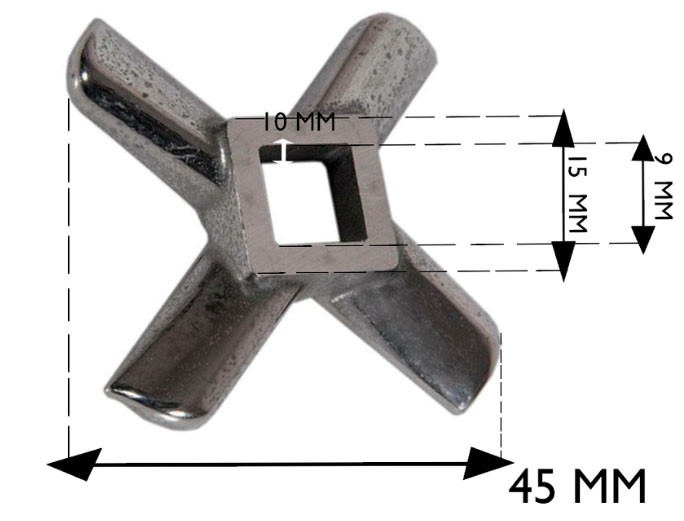 Нож для мясорубки Bosch MFW15/ Zelmer №5/1 (оригинальный) KW715551