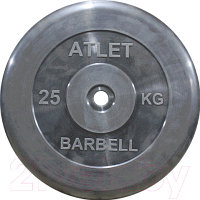 Диск для штанги MB Barbell Atlet d26мм 25кг
