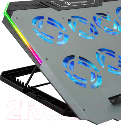 Подставка для ноутбука Evolution LCS-06 RGB с активным охлаждением - фото 3 - id-p223599229