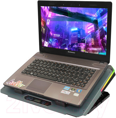 Подставка для ноутбука Evolution LCS-06 RGB с активным охлаждением - фото 6 - id-p223599229