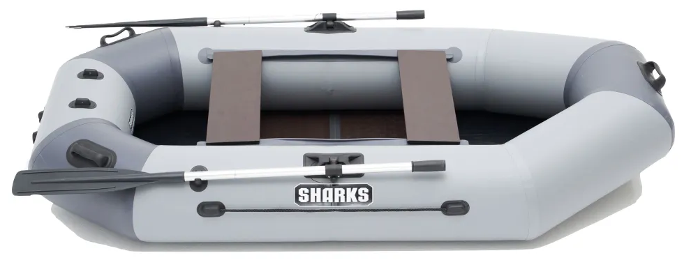 Надувная лодка ПВХ для рыбалки SHARKS S 240, слань в комплекте - фото 1 - id-p223599591