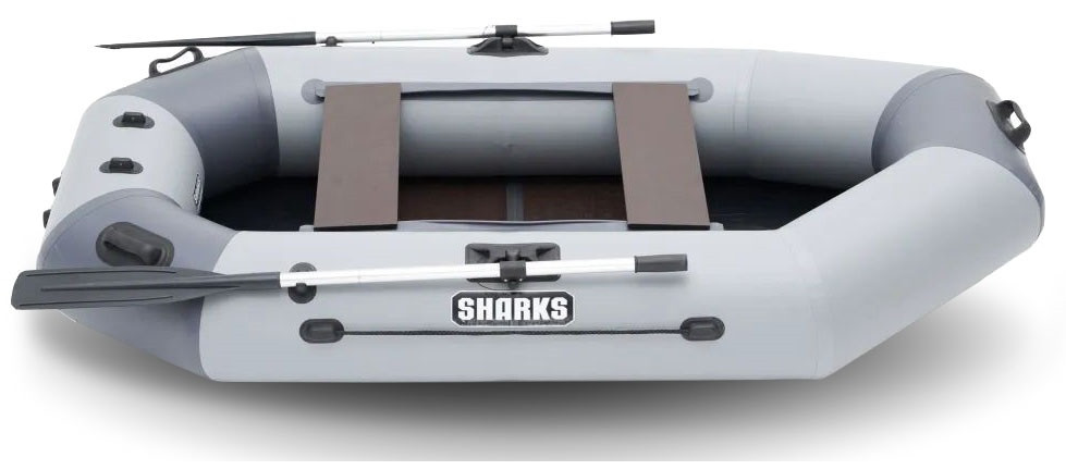 Надувная лодка ПВХ для рыбалки SHARKS S 260, слань в комплекте - фото 5 - id-p223599593