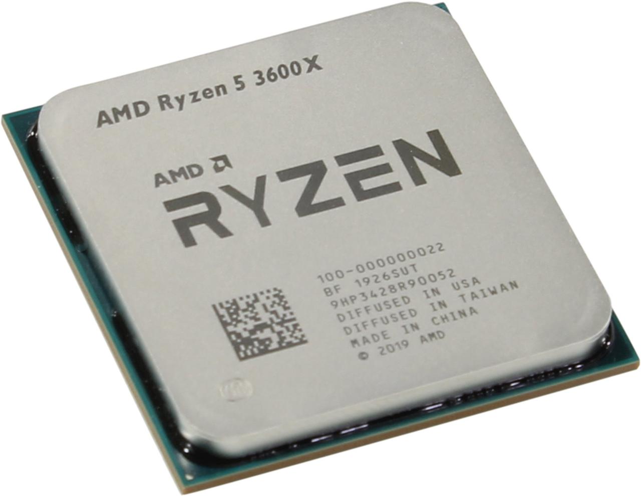 CPU AMD Ryzen 5 3600X (100-000000022) 3.8 GHz/6core/3+32Mb/95W Socket AM4 - фото 1 - id-p223599916