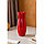 Ваза керамическая "Лина", (h)28см, красная Керамика ручной работы Узор из граней 5572801, фото 3