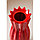 Ваза керамическая "Лина", (h)28см, красная Керамика ручной работы Узор из граней 5572801, фото 4