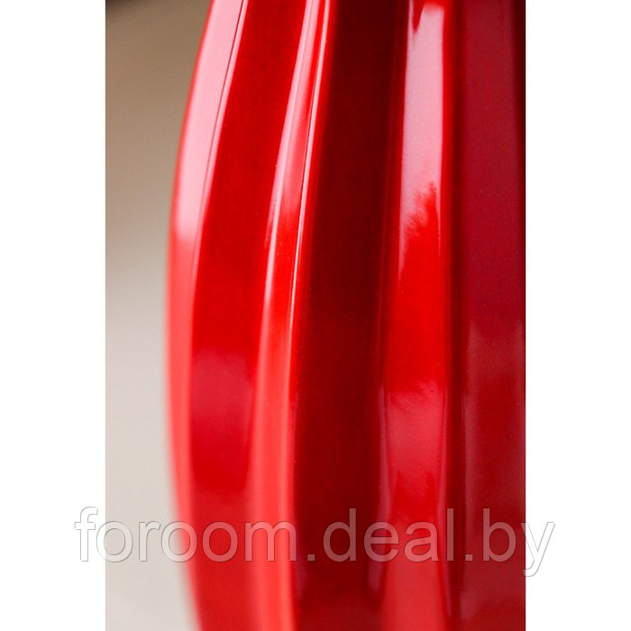 Ваза керамическая "Лина", (h)28см, красная Керамика ручной работы Узор из граней 5572801 - фото 5 - id-p223600851