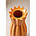 Ваза керамическая "Лина", (h)28см, бежевая Керамика ручной работы Узор из граней 5450325, фото 4