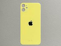 Задняя крышка для Apple iPhone 11 (широкое отверстие под камеру), желтая