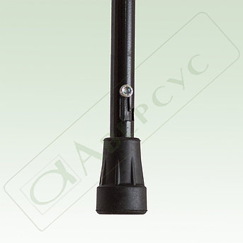 Трость металлическая (алюминиевый сплав) телескопическая с УПС и деревянной ручкой Арт.22УТ/дер, фото 2