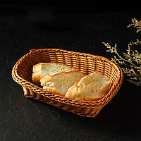 Корзинка для фруктов и хлеба "Капучино" овальная 24х17х(h)7см Доляна 2830698