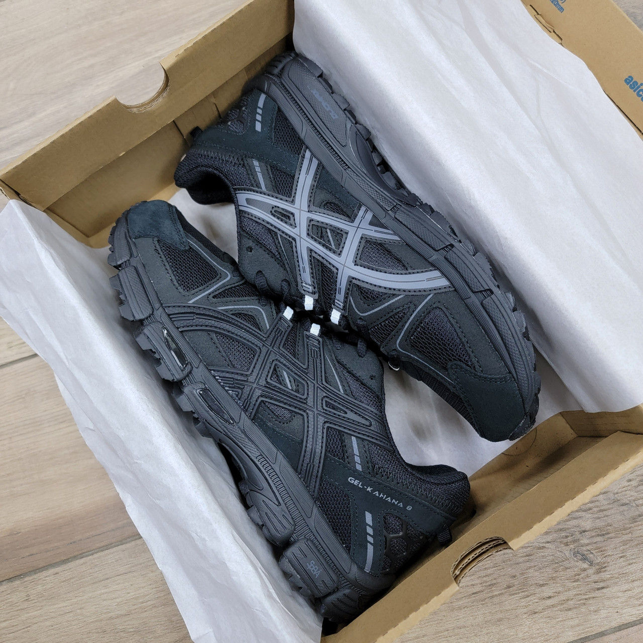 Кроссовки Asics Gel Kahana 8 Black Gray - фото 7 - id-p218287504