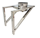 Площадка монтажная (430+нерж./1,5 мм) Ф150х250, фото 2