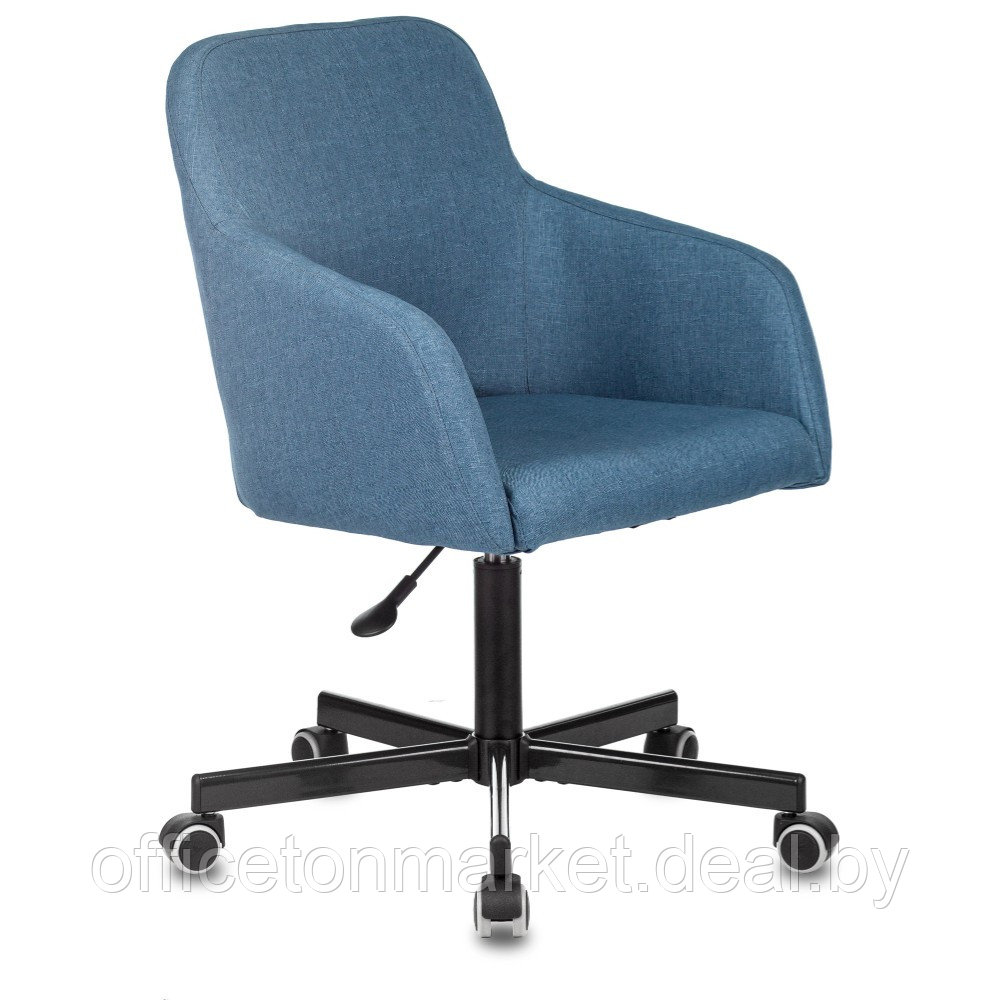 Кресло для персонала Бюрократ "CH-380M", металл, ткань, синий - фото 1 - id-p200567281