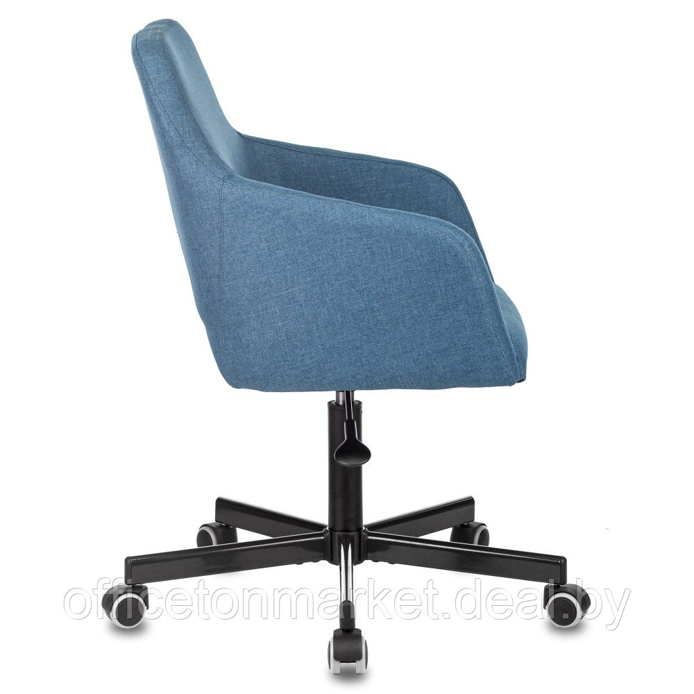 Кресло для персонала Бюрократ "CH-380M", металл, ткань, синий - фото 3 - id-p200567281