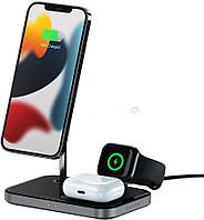 Беспроводное зарядное Satechi 3-in-1 Magnetic Wireless Charging Stand