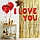 Воздушный шар мини- надпись "I love you" / Шарики на 14 февраля / Фотозона  h-40см каждая буква, фото 5