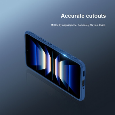 Чехол-накладка Nillkin CamShield Pro Синяя для Xiaomi Poco F5 Pro - фото 4 - id-p223603420