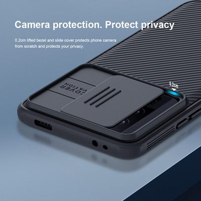 Чехол-накладка Nillkin CamShield Pro Синяя для Xiaomi Poco F5 Pro - фото 6 - id-p223603420